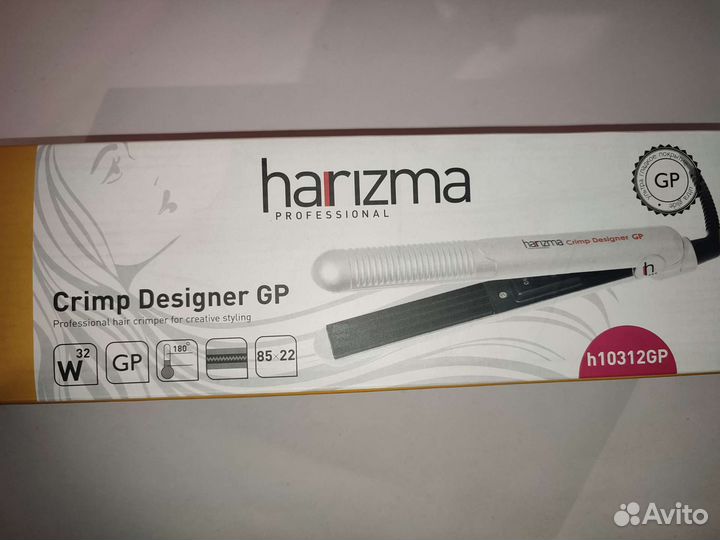 Профессиональные щипцы-гофре harizma