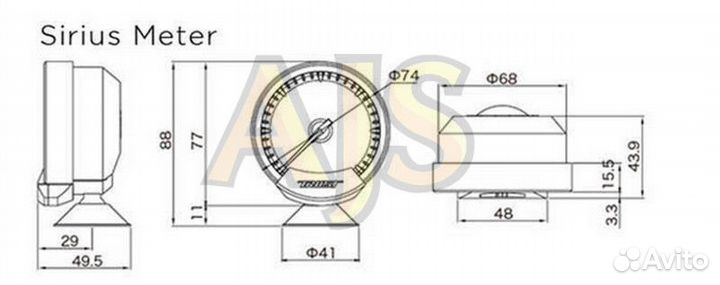 Датчик Greddy Sirius style water temp