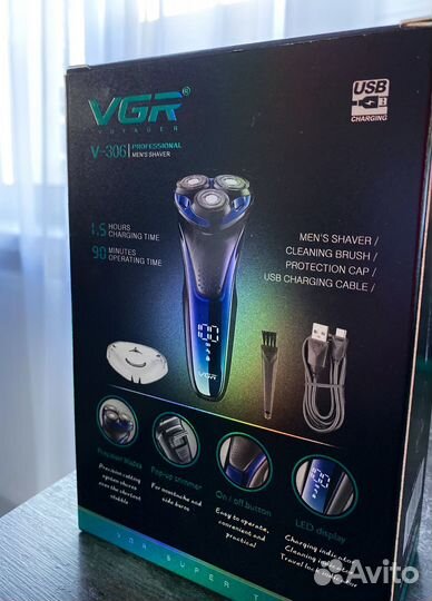 Электробритва новая VGR V-306