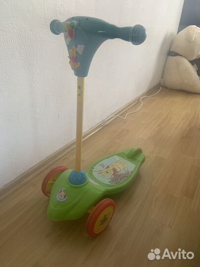 Самокат детский трехколесный музыкальный