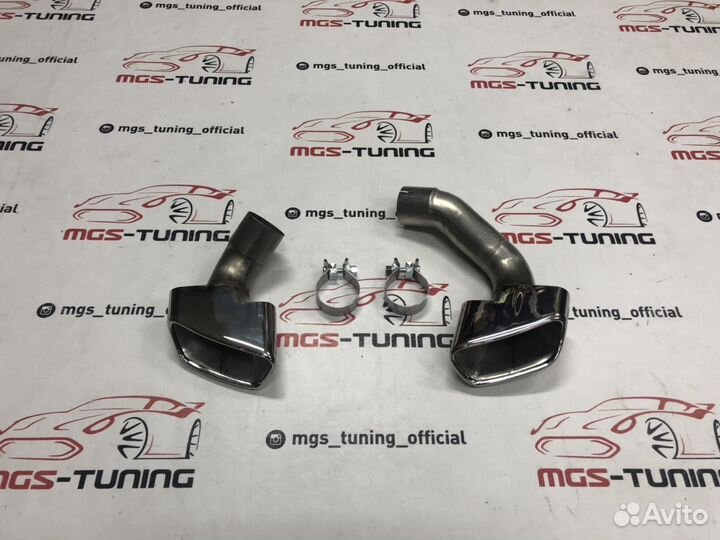 Насадки на глушитель BMW X5 f15 в стиле 5.0 версии