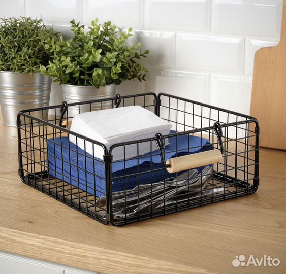 Икеа Нэтаде Проволочная корзина, 28x28x12 см