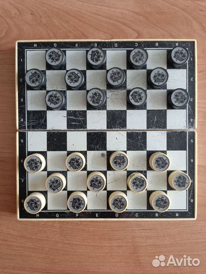 Шашки, шахматы СССР магнитные