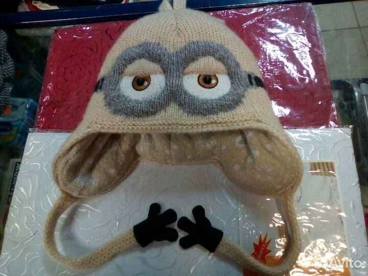 Новый зимний комплект шапка+шарф