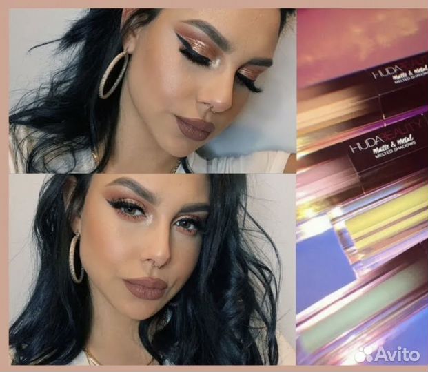 Кремовые тени Huda beauty Matte & Metal