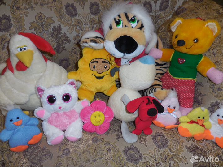Мягкие игрушки: Киска, Собачка, Утята, Звёздочка