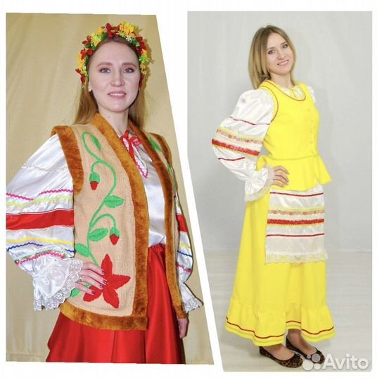 Русский народный костюм женский, мужской