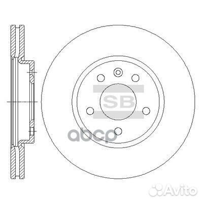 Диск тормозной SD3047 (13503988, 0569076) SD304