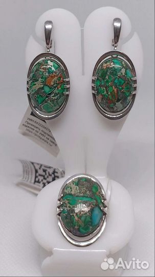 Серебряные серьги и кольца