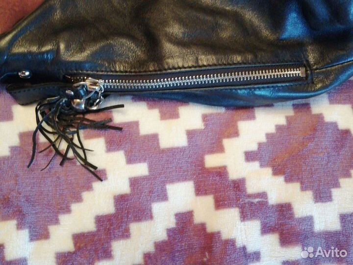 Сумка женская натуральная кожа черная