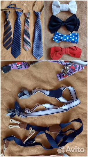 Подтяжки галстук бабочка детские