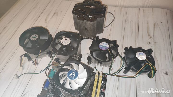 Куллеры процессор 775 Asus v60 трубки и другие