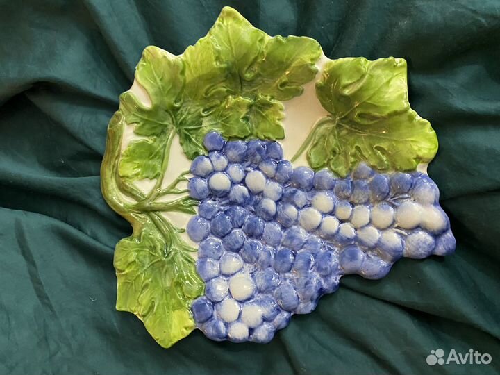 Блюдо декоративное Виноград Фарфор