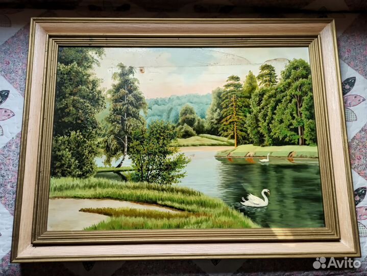 Картина маслом на холсте пейзаж Царицыно