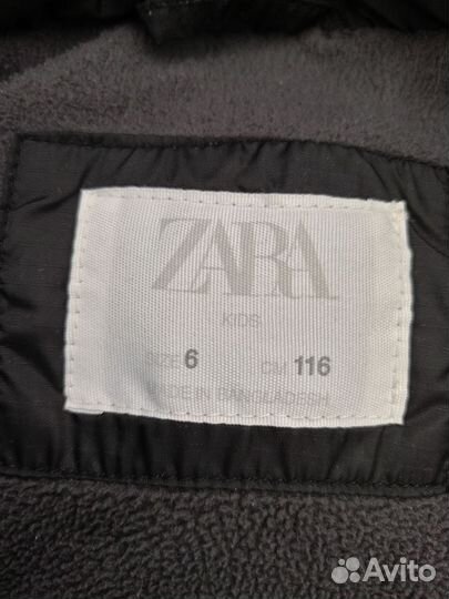 Куртка детская зимняя zara для мальчика 116р