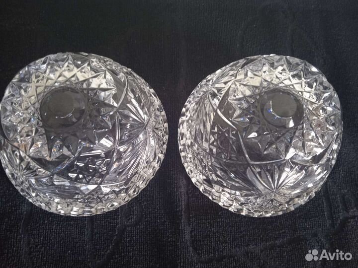 Хрустальные конфетницы, салатницы, чтоугодницы