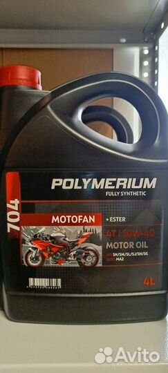 Polymerium motofan 704 10W-40 4T 4L