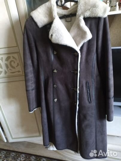 Дубленка натуральная женская размер 44-46