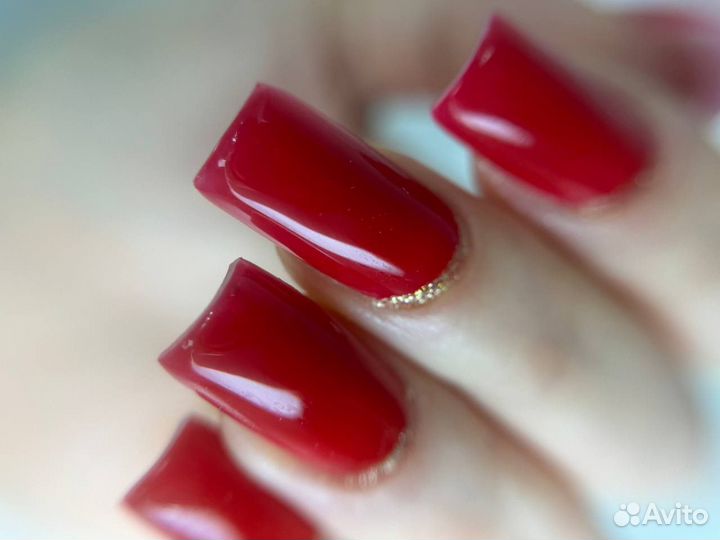 Маникюр + гель лак с дизайном