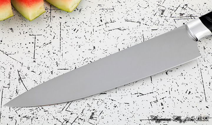 Кухонный нож Шеф № 14 сталь 95Х18 рукоять акрил че