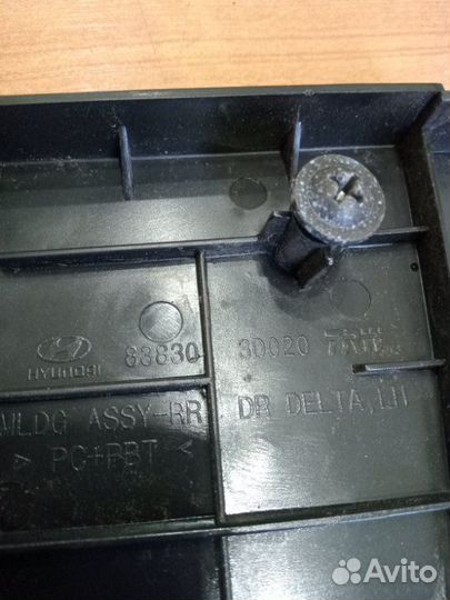 Накладка двери наружная задняя левая Hyundai