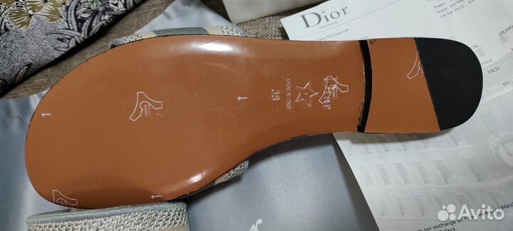 Шлепанцы Dior