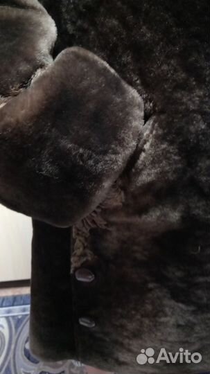 Шуба мутоновая с капюшоном