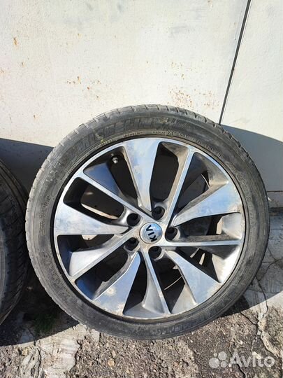 Диски с резиной r18 на kia Optima