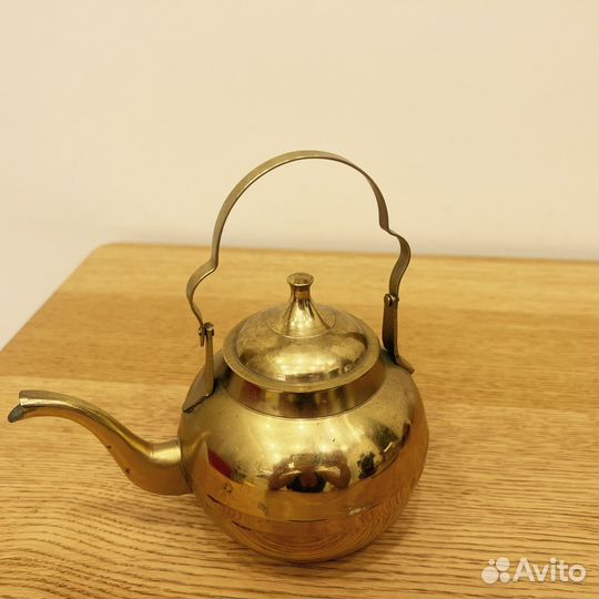 Чайник заварочный из латуни винтаж