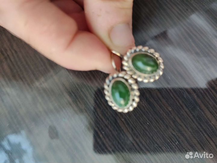 Серебряные серьги СССР