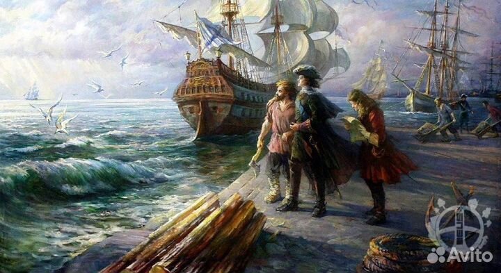 Продам монету 1 копейка 1705 г. мд. Петр I