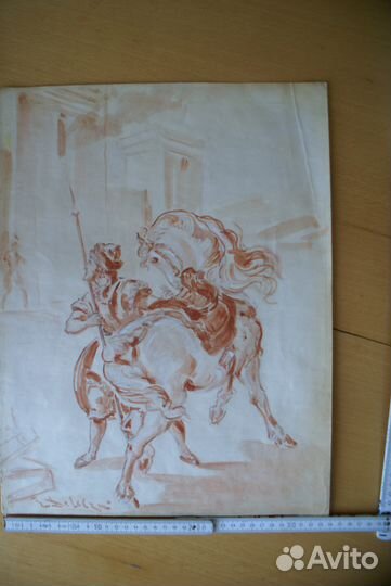 Неизвестный автор - акварель