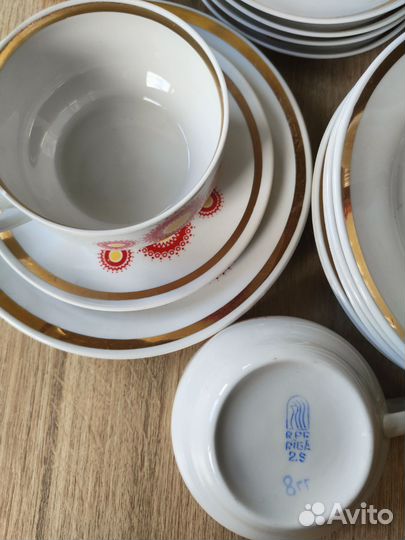 Кофейные (чайные) трио Рижский фарфор, СССР