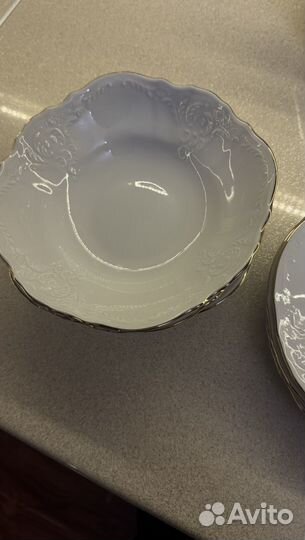 Сервиз белая чешская