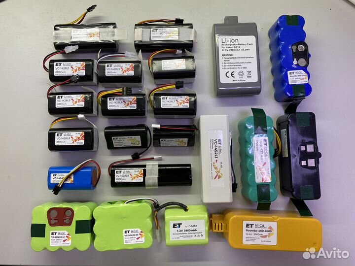 Аккумуляторы для роботов пылесосов