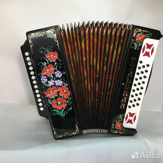Гармонь «Тульская-301М», черная, новая