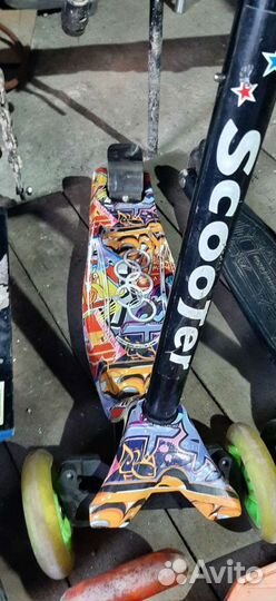 Самокат детский двухколесный бу