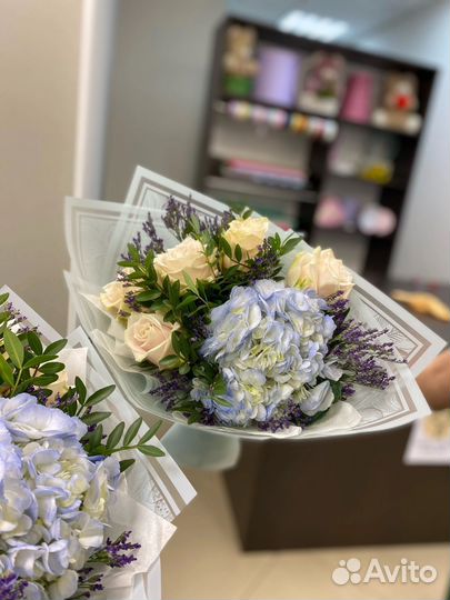 Живые цветы букеты