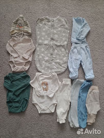Пакет вещей для новорожденного