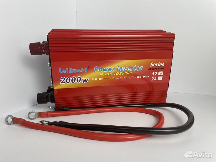 Инвертор напряжения 2000w 12/220