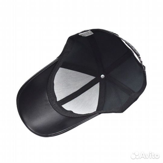 Кепка кожаная