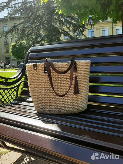 Джутовая сумка