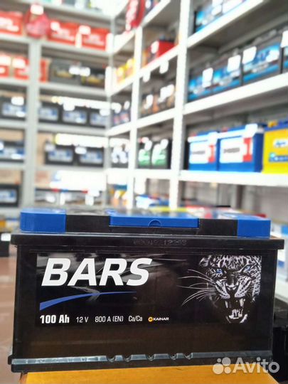 Акб авто Bars 100a/h новый с доставкой