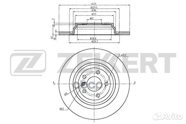Диск торм. зад. MB M-Class (W166) 11, GLE (W166