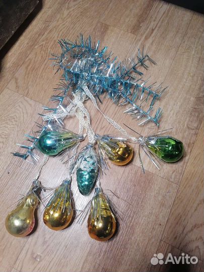 Игрушки ёлочные советские