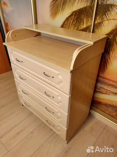 Пеленальный комод 4 ящика