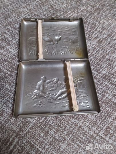 Портсигар СССР охота