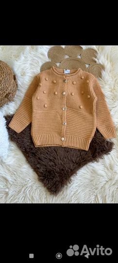 Кофта zara для девочки теплая 110