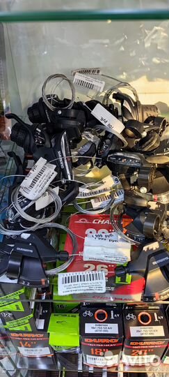 Велопокрышки, камеры, крылья, переключатели