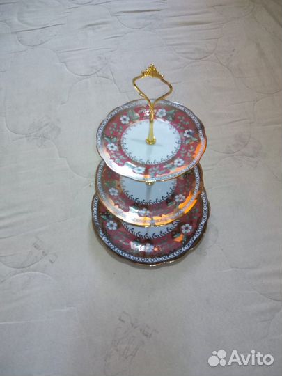 Ваза для фруктов, пирожных, конфет 3-х ярусная